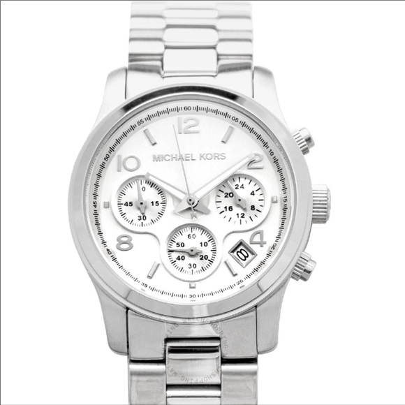 Michael Kors Accessories - Michael Kors Silver Chronograph Watch 38mm MK5076